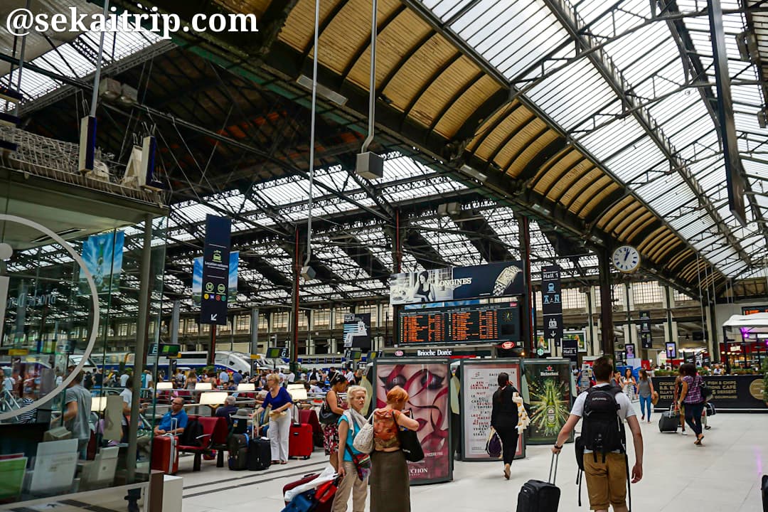 フランス・パリのリヨン駅（Paris Gare de Lyon）構内