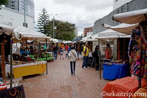 コロンビア・ボゴタのウサケンのフリーマーケット（Mercado de las Pulgas）