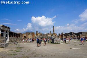 ナポリ近郊のポンペイ遺跡（Scavi di Pompei）