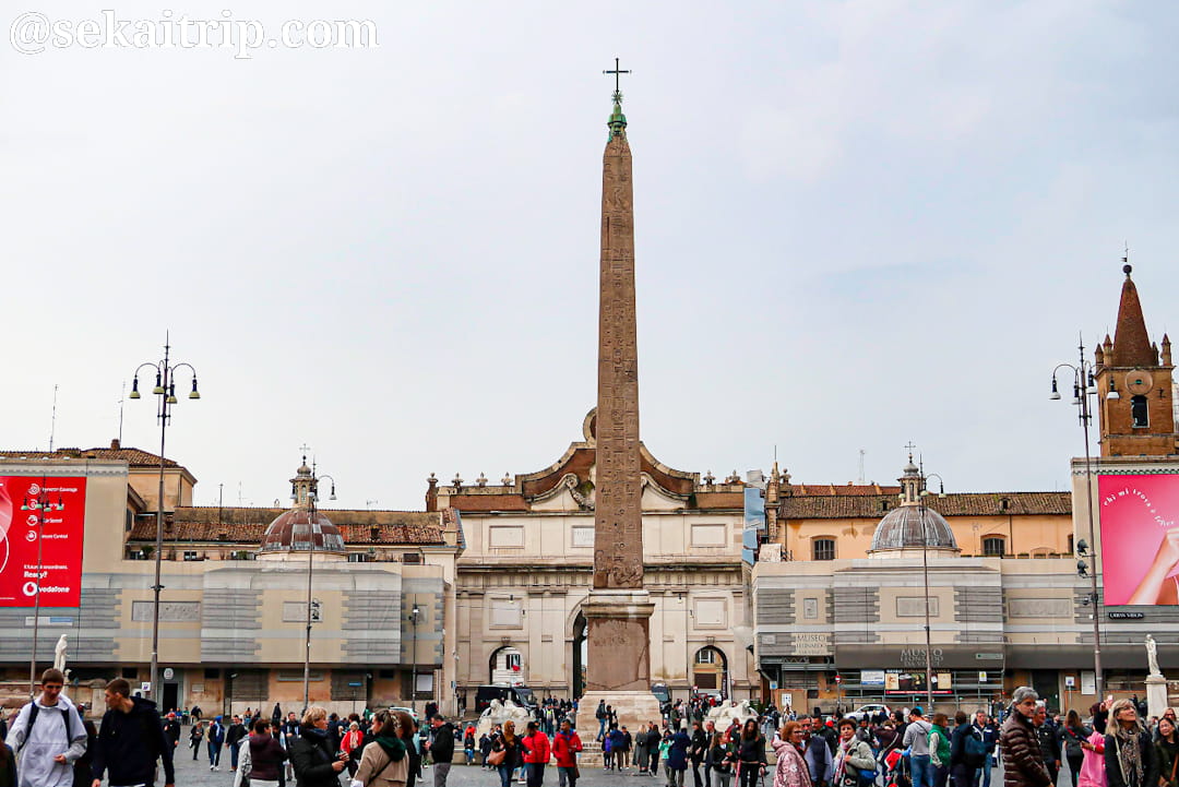 ローマのポポロ広場（Piazza del Popolo）