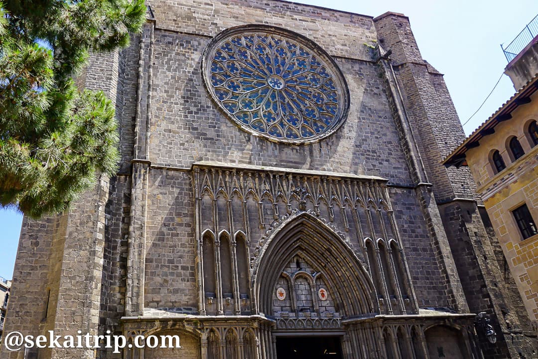 スペイン・バルセロナのサンタ・マリア・デル・ピ教会（Basilica de Santa Maria del Pi）