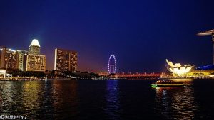 シンガポール・フライヤー周辺の夜景