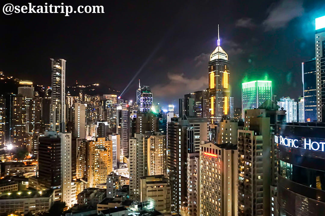 香港のベスト・ウエスタン・コーズウェイ・ベイ（Best Western Causeway Bay）からの夜景