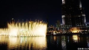 ドバイ・ファウンテン（The Dubai Fountain）のショー
