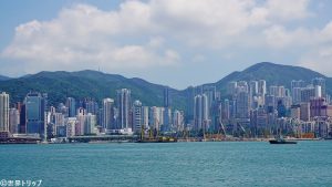香港島側の景色