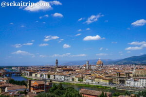 ミケランジェロ広場（Piazzale Michelangelo）から見た景色